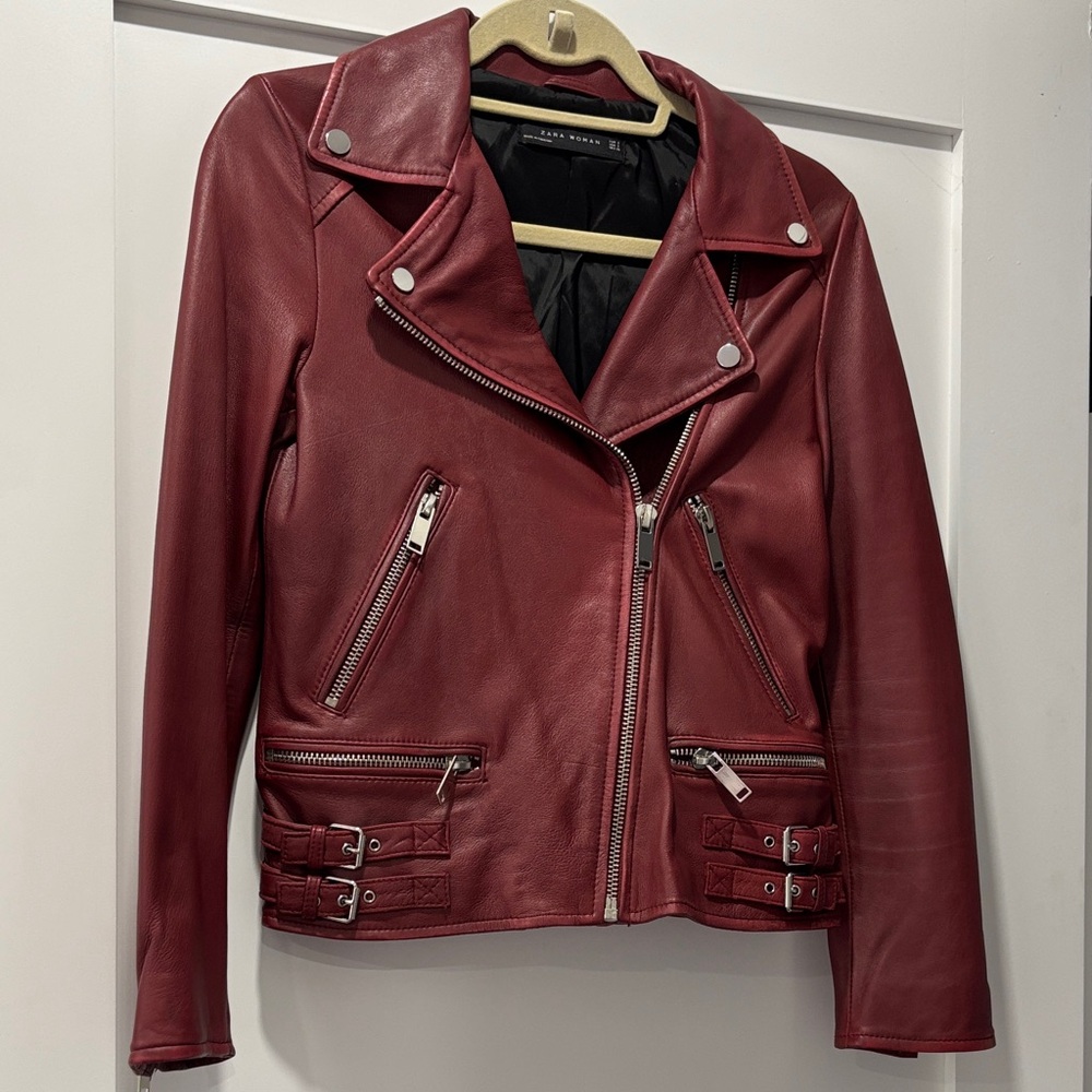 Zara Leather Biker Jacket